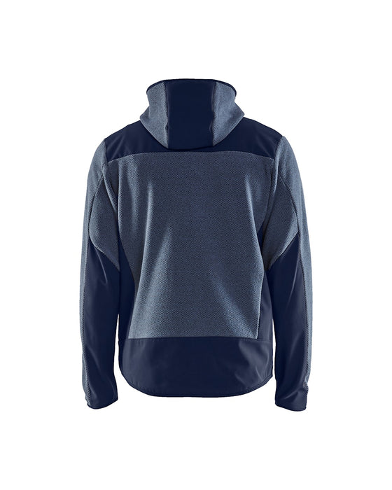 KNITTED JACKET WITH SOFTSHELL