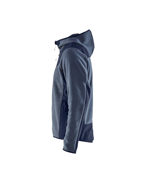 KNITTED JACKET WITH SOFTSHELL