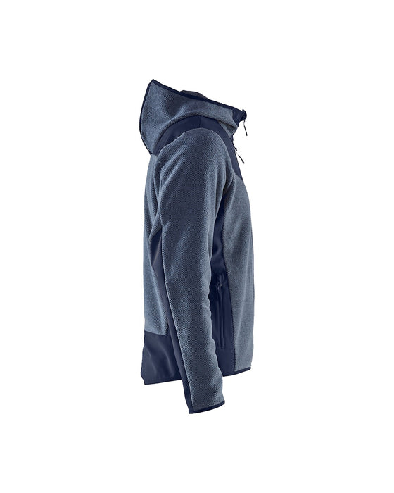 KNITTED JACKET WITH SOFTSHELL