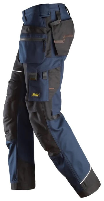 6214 SNICKERS RUFFWORK CANVAS WORK TROUSERS WITH HOLSTER POCKETS NAVY