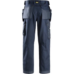 Snickers Craftsmen 3214 Navy Canvas+ Holster Pocket Trousers