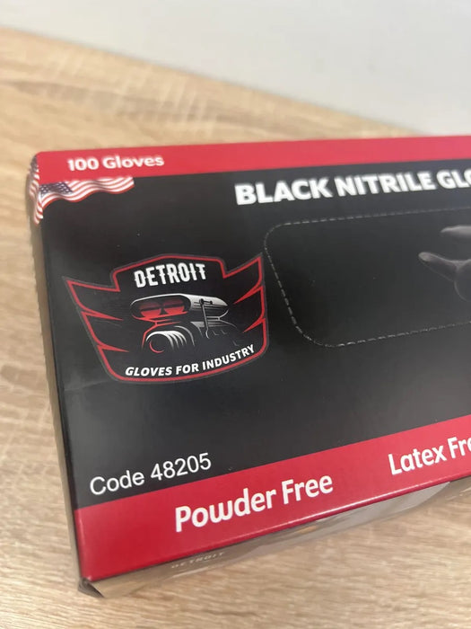American Black Nitrile Gloves 100 pcs